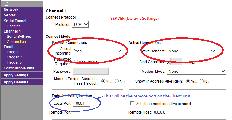 How to set up 2 Net485 units in a serial tunnel (Serial over TCP/IP ...